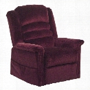 Catnapper Soother Power Lift Full Lay-Out Oversized Chaise Recliner in Vino