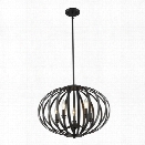 Z-Lite Moundou 5 Light Pendant in Bronze