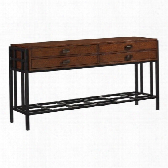 Tommy Bahama Island Fusion Siapan Wood Sideboard In Dark Hickory