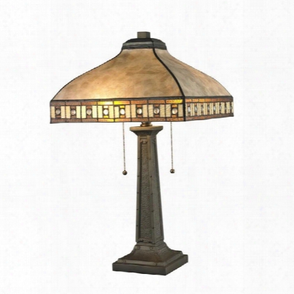 Z-lite Crimson 2 Light Table Lamp In Java Bronze