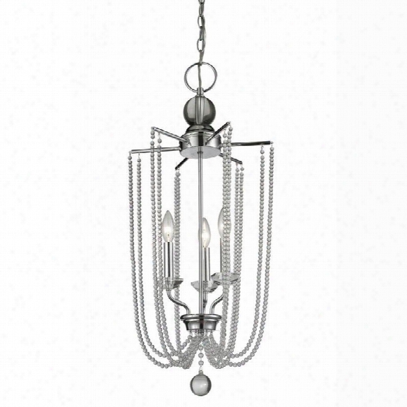 Z-lite Serenade 3 Light Pendant In Chrome