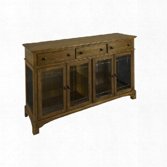 A-america Laurelhurst Sideboard In Rustic Oak