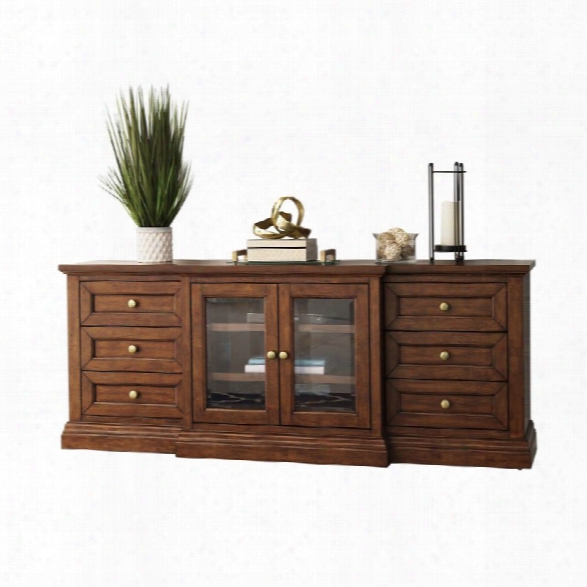 Abbyson Living Harper Sideboard In Acacia Brown