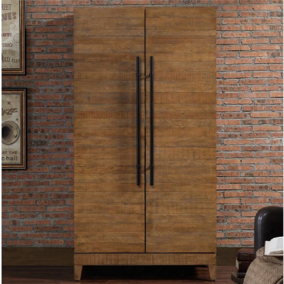American Heritage Braxton Home Bar Cabinet In A Reclaimed Wood