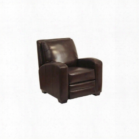 Catnapper Avanti Leather No Handle Reclining Chair In Chocolate