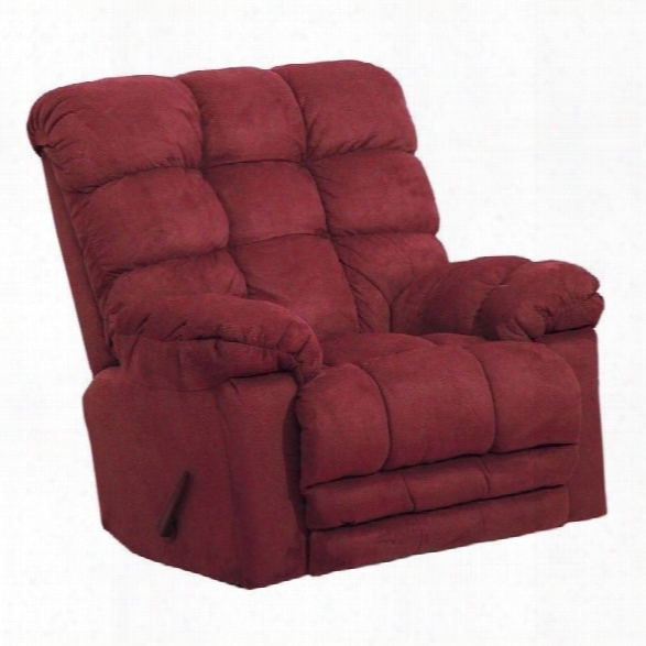 Catnapper Magnum Chaise Rocker Recliner Chair In Merlot