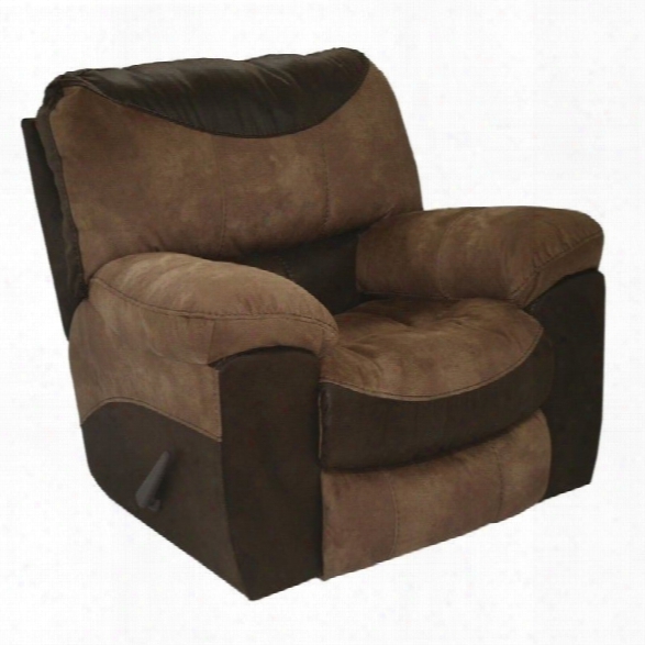 Catnapper Portman Polyester Power Chaise Rocker Recliner In Saddle