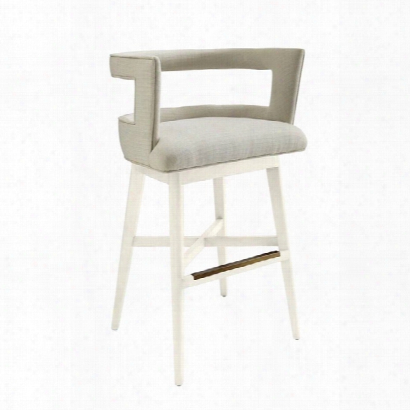 Coastal Living Oasis-crestwood Bar Stool In Saltbox White