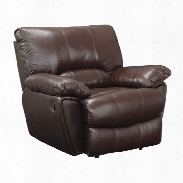 Coaster Clifford Leather Recliner In Brown