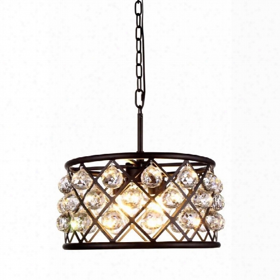 Elegant Lighting Madison 16 4 Light Royal Crystal Pendant Lamp