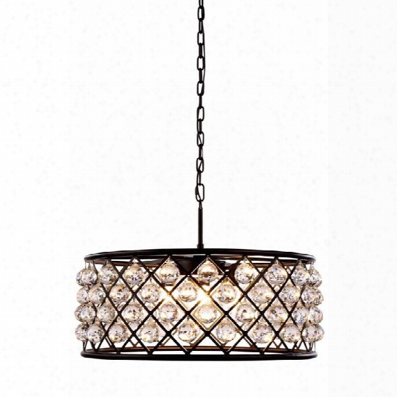 Elegant Lighting Madison 25 6 Light Royal Crystal Pendant Lamp