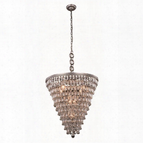 Elegant Lighting Nordic 24 7 Light Royal Crystal Pendant Lamp