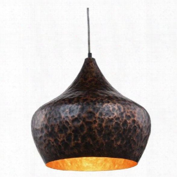 Elegant Lighting Seville 15 Pendant Lamp In Copper