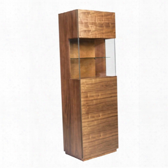 Eurostyle Shaw Display Cabinet In American Walnut