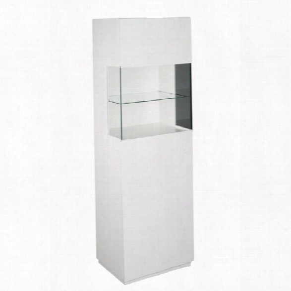 Eurostyle Shaw Display Cabinet In Matte White