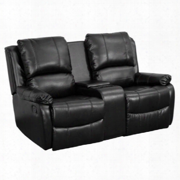 Flash Furniture 2-seat Home Theater Recliner In Black