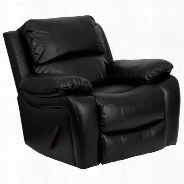 Flash Furniture Leather Rocker Recliner In Black