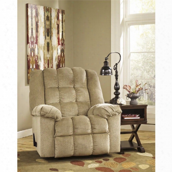 Flash Furniture Twill Rocker Recliner In Sand