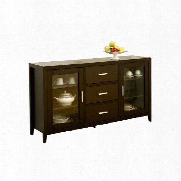 Furniture Of America Maywood Buffet Table In Espresso