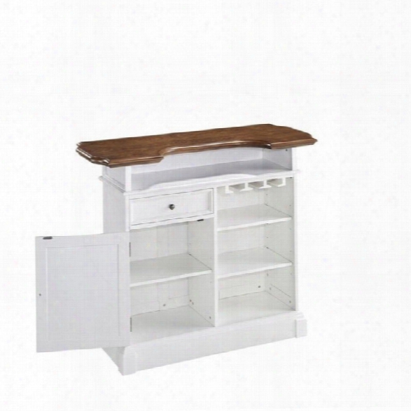 Home Styles Americana Home Bar In White Oak