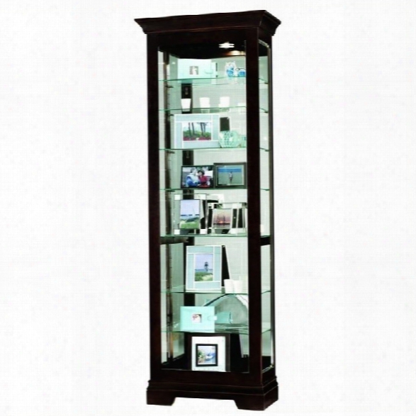 Howard Miller Saloman Eight Shelf Display Curio Cabinet