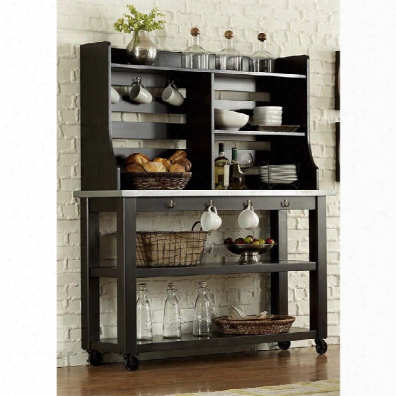 Liberty Furniture Keaton Ii Server And Hutch In Charcoal