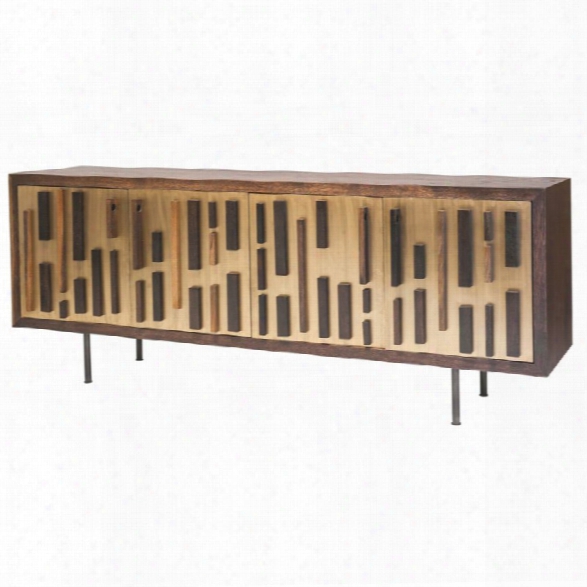 Nuevo Blok Sideboard In Seared Brown And Bronze