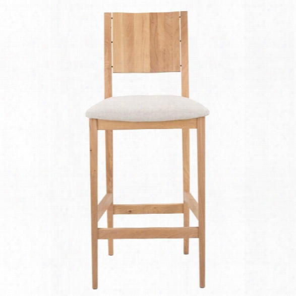 Nuevo Eska 25.75 Counter Stool In Raw Oak