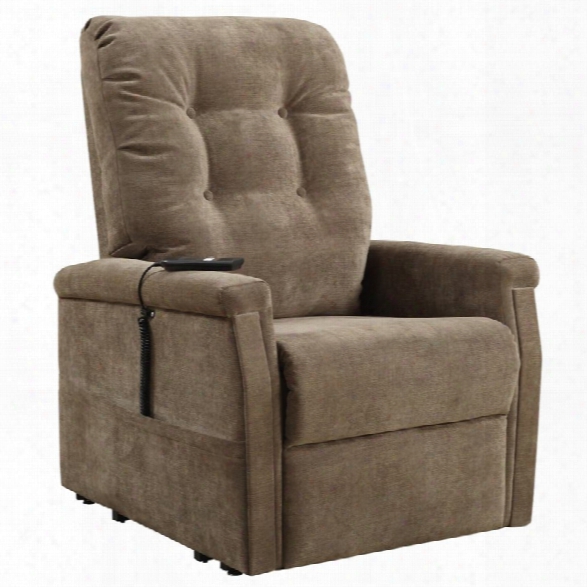 Pri Prime Resources Montreal Fabric Recliner In Brown