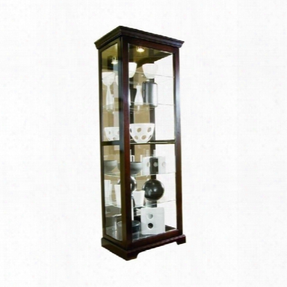 Pulaski Chocolate Cherry Ii 30 Inch Wide Curio Cabinet