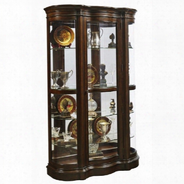 Pulaski Curio In Dark Wood