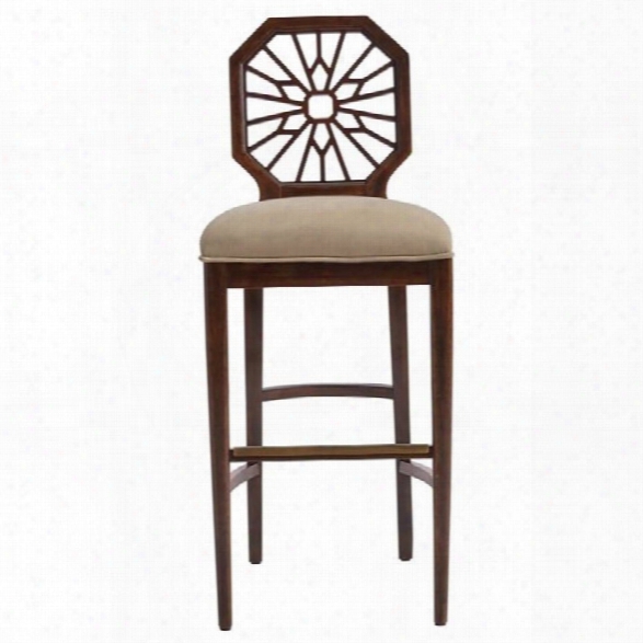 Stanley Havana Crossing Lasa Barstool In Colonial Mahogany