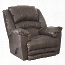 Catnapper Filmore Leather Rocker Recliner in Smoke