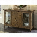 Liberty Furniture Pebble Creek I Server in Weathered Butterscotch