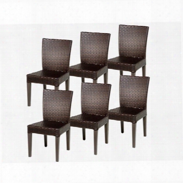 Tkc Napa Wicker Patio Dining Chairs In Espresso (set Of 6)
