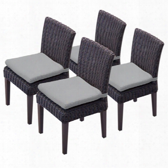 Tkc Venice Patio Dining Side Chair In Gray (set Of 4)