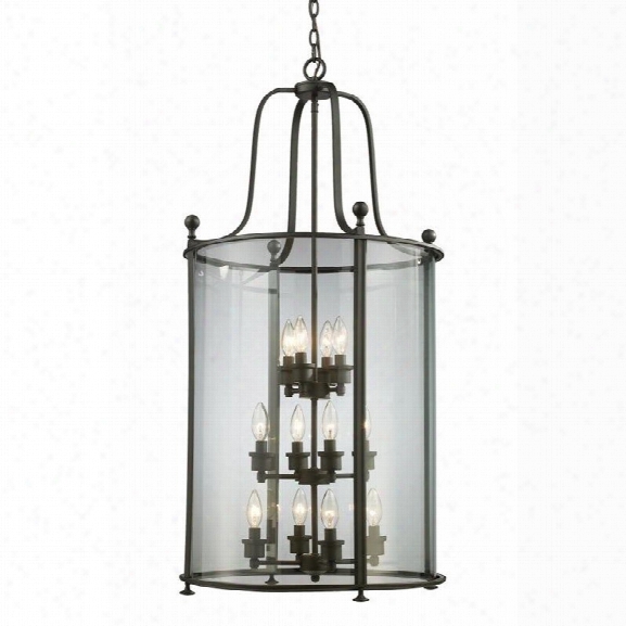 Z-lite Wyndham 12 Light Pendant In Bronze