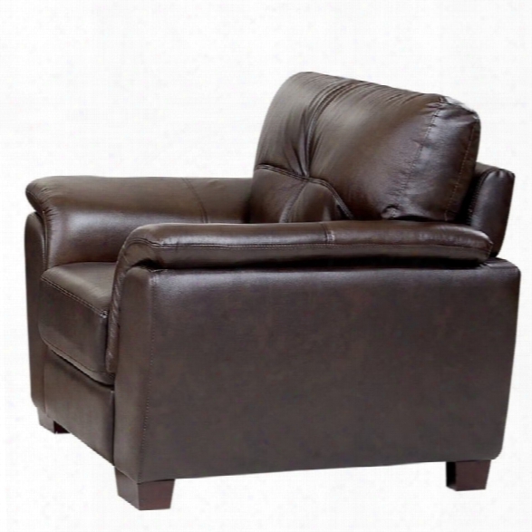 Abbyson Living Timston Leather Arm Chair In Brown