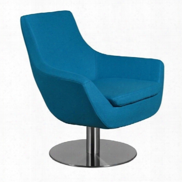 Aeon Furniture Brett Upholstered Lounge Chair In Blue