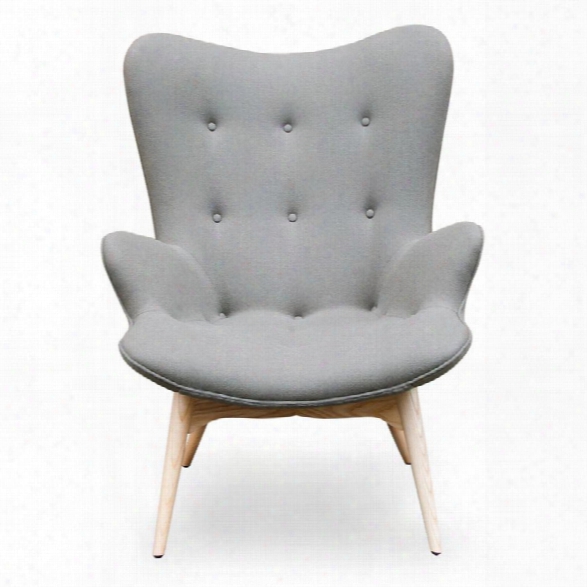 Aeon Furniture Jules Accent Chair In Light Gray