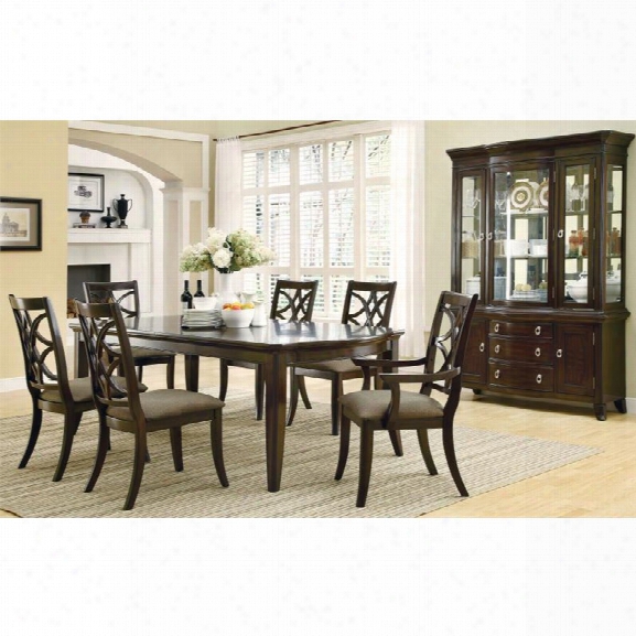 Coaster Meredith 7 Piece Dining Set In Espresso