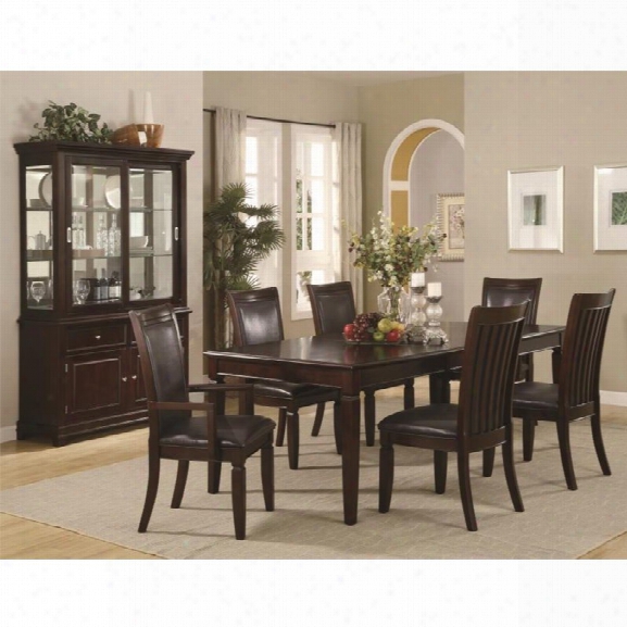 Coaster Ramona 7 Piece Formal Dining Set In Walnut