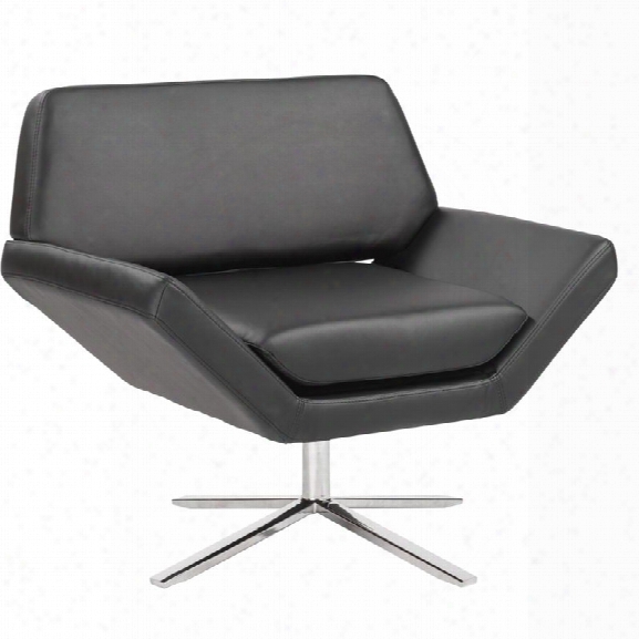 Eurostyle Carlotta Lounge Chair In Black