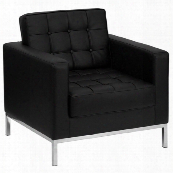 Flash Furniture Hercules Lacey Series Contemporary Chair In Black