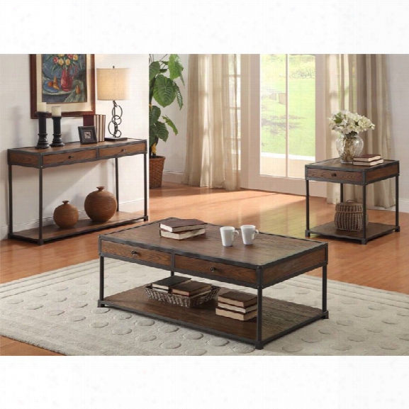 Furniture Of America Alexandria 3 Piece Coffee Table Set