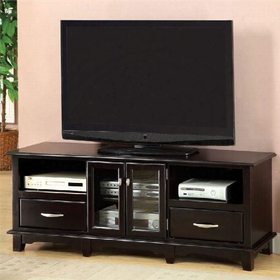 Furniture Of America Iva Cabinet 60 Tv Stand In Espresso