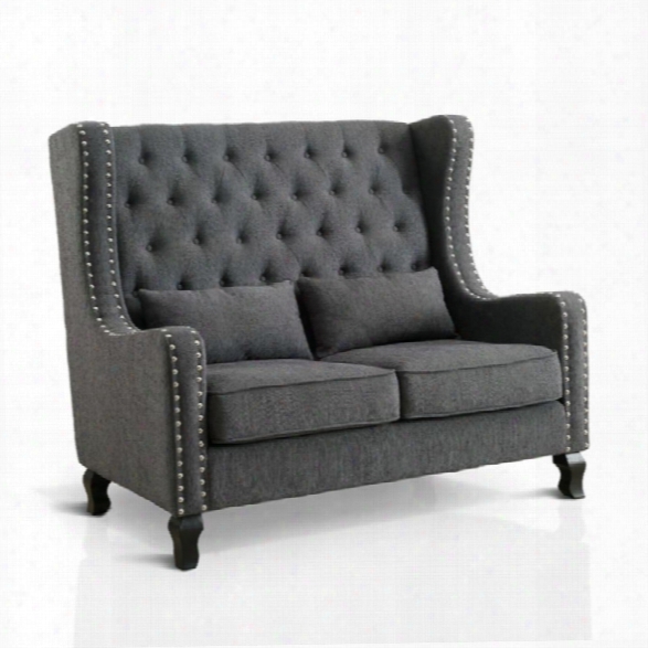 Furniture Of America Kaley Settee In Gray