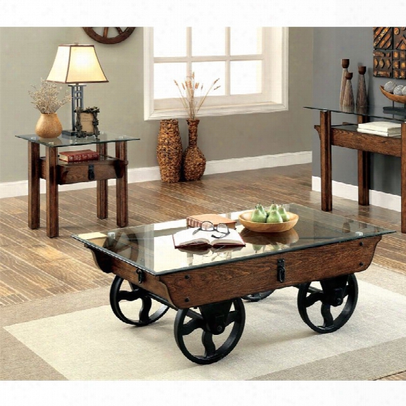 Furniture Of America Reuches 2 Piece Coffee Table Set