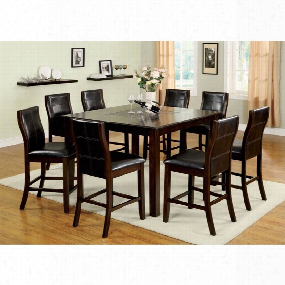Furniture Of America Stollings 7 Piece Counter Height Dining Set