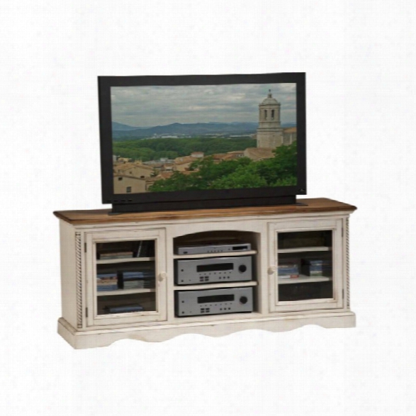 Hillsdale Wilshire Plasma/lcd White Tv Stand